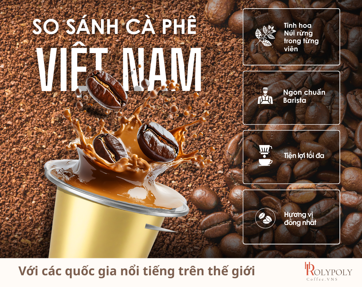 So sánh cà phê Việt Nam với các quốc gia nổi tiếng trên thế giới